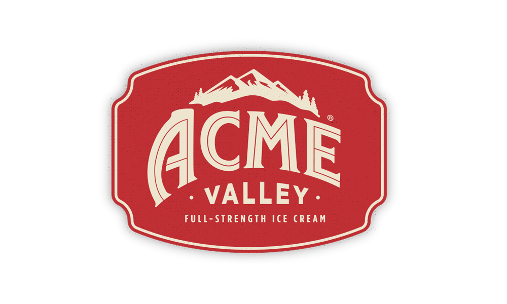 Acme Ice Cream logo &mdash; brand identity by McCoy Creative