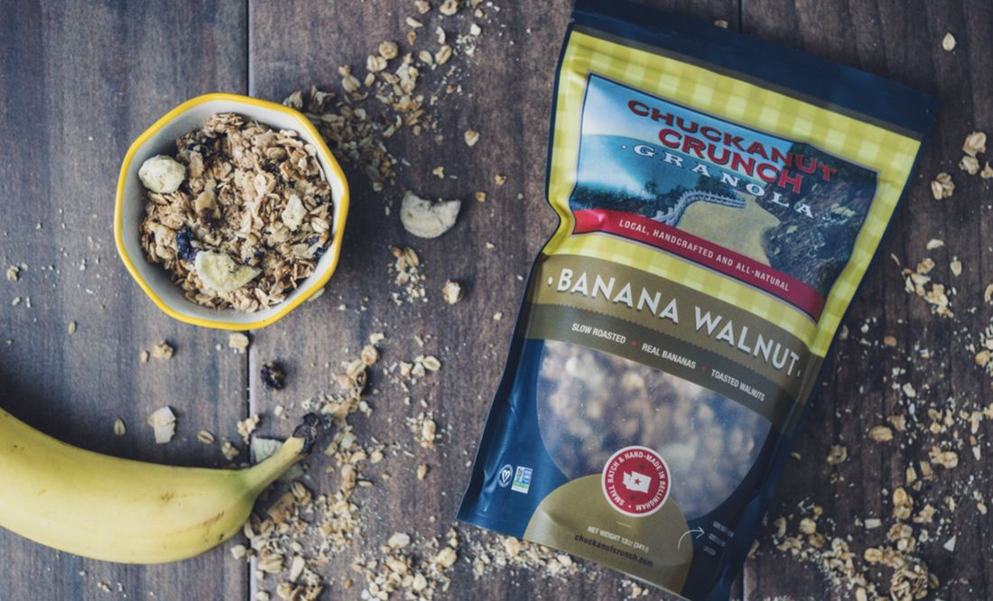 Chuckanut Crunch Granola packaging
