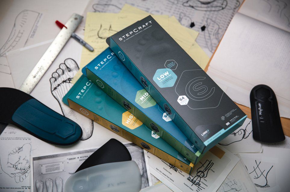 StepCraft insole packaging and retail — McCoy Creative