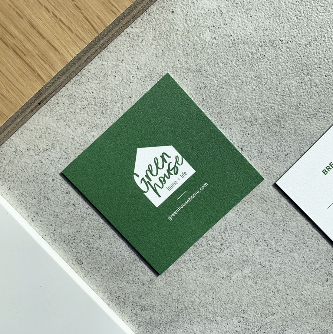 The Greenhouse brand identity card
